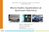Micro-Hydro Application at Quinsam Hatchery