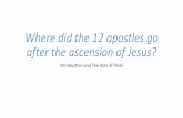 Where did the 12 apostles go?