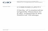 September 2020 CYBERSECURITY - GAO