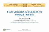 Floor vibration evaluations for medical facilities