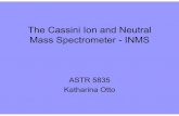 The Cassini Ion and Neutral Mass Spectrometer - INMS