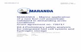 MARANDA – Marine application of a new fuel cell powertrain ...