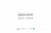 DEPARTMENT OF HOUSING ANNUAL REPORT 2013 - 2 014
