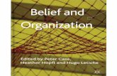 Belief and Organization - James Cook University