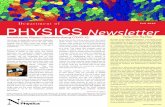 Department of Fall 2020 PHYSICS Newsletter