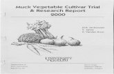 Muck Vegetable Cultivar Trial Research Report 2000