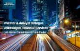 Investor & Analyst Dialogue Volkswagen Financial Services