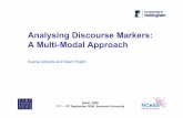 Analysing Discourse Markers: A Multi-Modal Approach