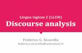 Lingua inglese 2 (LLEM) Discourse analysis