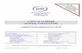 STATE OF ALABAMA GENERAL CONTRACTORS - PSI Online - …