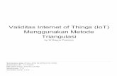 Triangulasi Menggunakan Metode Validitas Internet of ...