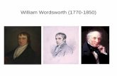 William Wordsworth (1770-1850) - Modesto Junior College