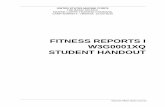 FITNESS REPORTS I W3G0001XQ STUDENT HANDOUT