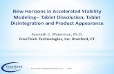 New Horizons in Accelerated Stability Modeling-- Tablet ...