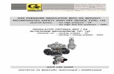 GAS PRESSURE REGULATOR WITH OR WITHOUT …