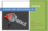 2020 LAW OF EVIDENCE - Monad University