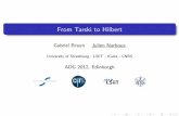 From Tarski to Hilbert - unistra.fr
