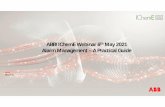 ABB/IChemE Webinar 6th May 2021 Alarm Management – A ...