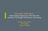 Desirable Difficulties: Optimizing Exposure Therapy for ...