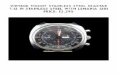 Vintage Tissot stainless steel Seastar T.12 in stainless ...