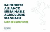 RAINFOREST ALLIANCE SUSTAINABLE AGRICULTURE …