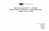 BIOSAFETY AND BIOSECURITY MANUAL HM-08-009