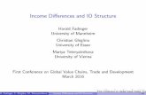 Income Differences and IO Structure - CEPR
