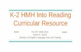 K-2 HMH Into Reading Curricular Resource