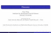Discovery - Harvard University