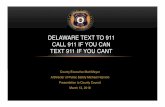 County Council text to 911 - nccde.org