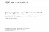 Traceability in Legal Pharmaceutical Supply Chains