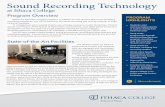 Sound Recording Technology - Ithaca College
