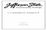 COMMENCEMENT - Jefferson State Community College