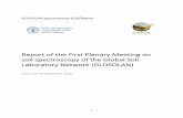 Report of the First Plenary Meeting on soil spectroscopy ...