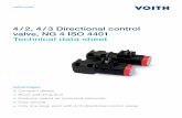 4 / 2, 4 / 3 Driectoi nal contro l valve, NG 4 ISO 4401 ...
