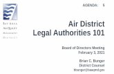 Air District Legal Authorities 101