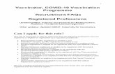 Vaccinator, COVID-19 Vaccination Programme Recruitment ...