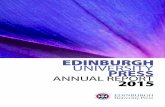 EDINBURGH UNIVERSITY PRESS NNUAL RERT2015