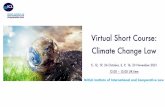 Virtual Short Course: Climate Change Law