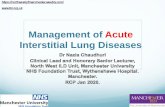 Management of Acute Interstitial Lung Diseases