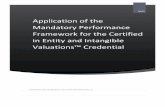 Application of the Mandatory Performance Framework for …