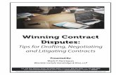 Winning Contract Disputes