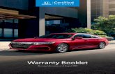 Warranty Booklet - Honda Certified