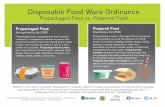 Disposable Food Ware Ordinance