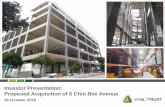 Investor Presentation: Proposed Acquisition of 6 Chin Bee ...