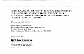 EXHAUST SHAFT DATA REPORT: 72-HOUR PUMPING TEST …