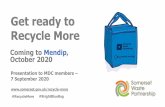 Get ready to Recycle More - Mendip District Council