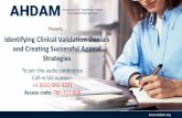 Presents Identifying Clinical Validation Denials and ...