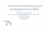 Achieving Joy at Work - Great Lakes Health Connect