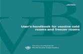 User’s handbook for vaccine cold rooms and freezer rooms